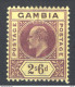 Gambia 1901 Y.T.38 */MH VF/F - Gambie (...-1964)