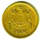 MONACO / LOUIS II / 1 FRANC / SANS DATE- 1943 / CUPRO ALU - 1922-1949 Louis II.