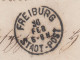 ⁕ German BADEN 1868 ⁕ FREIBURG 3 Kreuzer ⁕ Old Stationery Cover - Enteros Postales