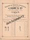 96 0359 LIÈGE BELGIQUE 1895 Fabrique De Produits Céramiques & Réfractaires J. KAMP & Cie Quai De Fragnée VAL BENOIT - Petits Métiers