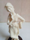 Statuette Ancienne En Marbre Blanc Hauteur 18 Cm - Steen & Marmer