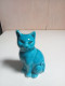 Delcampe - Petit Chat En Porcelaine Polycrome XIXème Hauteur 8 Cm - Animales