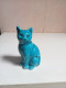 Delcampe - Petit Chat En Porcelaine Polycrome XIXème Hauteur 8 Cm - Tiere