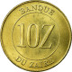 Monnaie, Zaïre, 10 Zaïres, 1988, TTB, Laiton, KM:19 - Zaïre (1971-97)