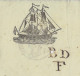 1819 ENTETE  CONNAISSEMENT BILL OF LADING EAU DE VIE  De Cognac  Bordeaux => New York Etats Unis  Navire Run Deer - 1800 – 1899