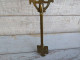 Ancienne Croix De Procession Copte Bronze Éthiopie Bénédiction Chrétiens D'Orient. - Oriental Art