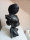 Delcampe - Statuette Ancienne Africaine En Bois Hauteur 37 Cm X 14 Cm - Afrikanische Kunst