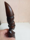 Delcampe - Statuette Ancienne Africaine En Bois Hauteur 21,5 Cm - Afrikanische Kunst