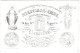 Belgique "Carte Porcelaine"  Porseleinkaart, Delforge Dees, Ornements D'église, Bruxelles, Dim:113x75mm - Porzellan