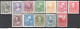 Austria 1908 Unif.101/11,113 */MH VF/F - Nuevos