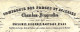 1870  Chambon Feugerolles Loire Timbre Empire Oblit. Gros Ch.849 CIE DES FORGES & ACIERIES  Claudinon =>La Ferté Bernard - 1849-1876: Klassik