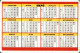 J1710 - Calendrier 1976 - LE PROGRÈS - Petit Format : 1971-80