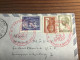 Griechenland 1955 Roter Stempel Brief  In Die Schweiz - Lettres & Documents