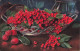 ARTS - Peintures Et Tableaux - Baies Rouges - Fruits - Colorisé - Carte Postale Ancienne - Paintings