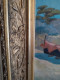 Delcampe - Huile Sur Toile Anonyme " Barque De Pêcheur Au Mouillage  " Cadre Bois Stuqué Doré Art Nouveau - Oils
