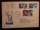 LR Pour FRANCE TP ANIMALE PREISYORICE 10 + 5 + 4 OBL.25 XI 1966 BUCURESTI + OBL.25 1 76 - Lettres & Documents