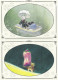 PLESSIX - LOT 4 CARTES POSTALES + LOT 3 MARQUE-PAGES - Illustrateurs P - R