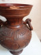 Delcampe - Vase Ancien En Terre Cuite Hauteur 26 Cm Diamètre 15 Cm - Vazen