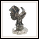 Bouchon De Radiateur Orné D’un Aigle En Mouvement En Bronze Argenté De L’artiste Maurice Frécourt - #AffairesConclues - Dieren