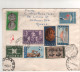 8 Timbres, Stamps Sur Lettre Recommandée, Registered Cover , Mail Du 19/11/63 Enveloppe Complète - Covers & Documents