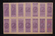 ITALIE - 14 Fiscaux Surchargés SAGGIO (spécimen) Sur Support - L 147834 - Revenue Stamps