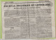 JOURNAL POLITIQUE TOULOUSE 12 03 1837 - ALEXANDRIE - PORTEFEUILLE DE CAMILLE DESMOULINS - LOI DE DISJONCTION TRIBUNAUX - 1800 - 1849