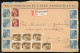 BALATONBOGLÁR 1945.07.05. Ajánlott, Inflációs  Levél 59db Bélyeggel Pécsre Küldve, Cenzúrázva! - Used Stamps