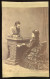 1890. Ca. Házaspár Zongorával, Régi Cabinet Fotó - Anciennes (Av. 1900)