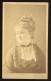 PEST 1880. Ca. Décsey: Mihákovich Flóra, Visit Fotó - Ancianas (antes De 1900)