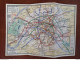 Plan Eclair Du Métropolitain Avec Stations De Correspondance Par André Leconte éditeur à Paris - Europe