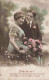 Couple - Près De Toi -  Un Couple En Tenue De Soirée - Colorisé - Carte Postale Ancienne - Parejas
