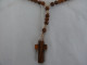 Interesting Prayer Bracelet Necklace Wooden Carved Beads #1860 - Colliers/Chaînes