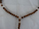 Interesting Prayer Bracelet Necklace Wooden Carved Beads #1860 - Collares/Cadenas