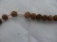 Interesting Prayer Bracelet Necklace Wooden Carved Beads #1860 - Kettingen