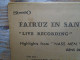 Delcampe - RARE 33 T LP VINYLE FAIROUZ FAIR UZ IN SAN FRANCISCO GVDL 25 BIEM VOIX DE L ORIENT SERIES GENS DE PAPIER - Música Del Mundo