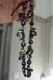 Bracelet Créateur Cécile Et Jeanne Métal Argent Foncé Et Perles Fines Tahiti Imitation Gris Bleu Violet Breloque Colombe - Bracelets