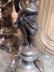 Delcampe - Anciens Bougeoirs Chandelier Régule Angelots Cupidon Anges / Candlestick - Chandeliers, Candelabras & Candleholders