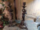 Delcampe - Anciens Bougeoirs Chandelier Régule Angelots Cupidon Anges / Candlestick - Chandeliers, Candelabras & Candleholders