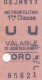 Paris. Métropolitain. Métro Nord A. Ticket De 1re Classe - Europe