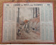 1925 Calendrier Du Département De L'Aube - A La Voie - Chasse à Courre, Chiens, Cavalier à Cheval - Grand Format : 1921-40