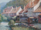 Tableau Paysage D'Alsace Ville De Kaysersberg - Olieverf