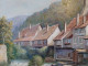 Delcampe - Tableau Paysage D'Alsace Ville De Kaysersberg - Oils