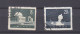 Chine 1958 , La Serie Complete , Année Géophysique, Planétarium De Pékin, . 2 Timbres - Used Stamps