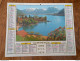 1974 Calendrier Du Département De L'Aube - Lac D'Annecy à Talloires, Montagnes - Jardin De Montluçon - Tamaño Grande : 1971-80