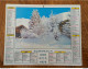 1972 Calendrier Du Département De L'Aube - Savoie En Hiver, Chalets, Montagnes - Villefranche Sur Mer, Port, Bateaux - Tamaño Grande : 1971-80