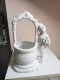 Porte Vase Ancien En Céramique Hauteur 32 Cm X 22 Cm - Jarrones