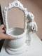 Delcampe - Porte Vase Ancien En Céramique Hauteur 32 Cm X 22 Cm - Jarrones
