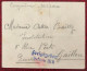 Allemagne, Griffe Freigegeben Section IIIB Sur Enveloppe Pour La France - (B3159) - Feldpost (postage Free)