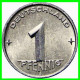 REPUBLICA DEMOCRATICA DE ALEMANIA ( DDR )  2 MONEDAS DE 5 PFENNING AÑOS - 1952 - Ceca - A -1952 -  Ceca - E  - MONEDA DE - 5 Pfennig