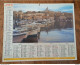 1977 Calendrier Du Département De L'Aube - Marseille, Vieux Port, Notre Dame De La Garde, Moulin De Castillon Du Gard - Tamaño Grande : 1971-80